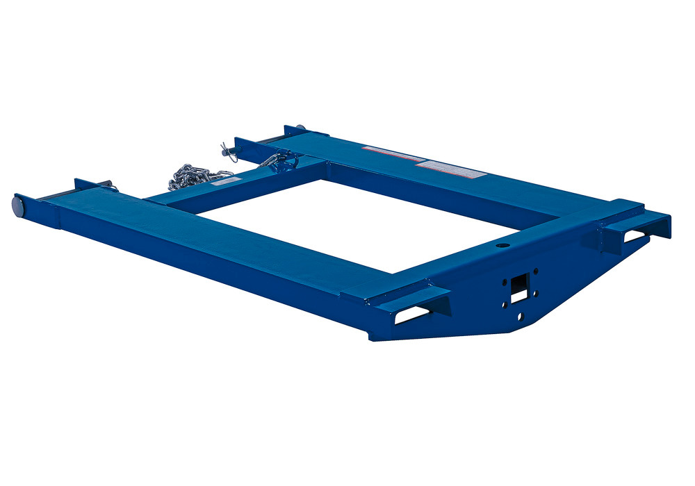 Forklift Tow Ball & Pintle Attachment - 38 inches - Steel Construction - Powder-Coated Blue Finish - 1