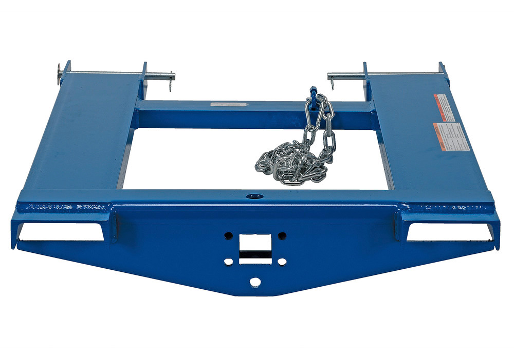 Forklift Tow Ball & Pintle Attachment - 32 inches - Steel Construction - Powder-Coated Blue Finish - 3