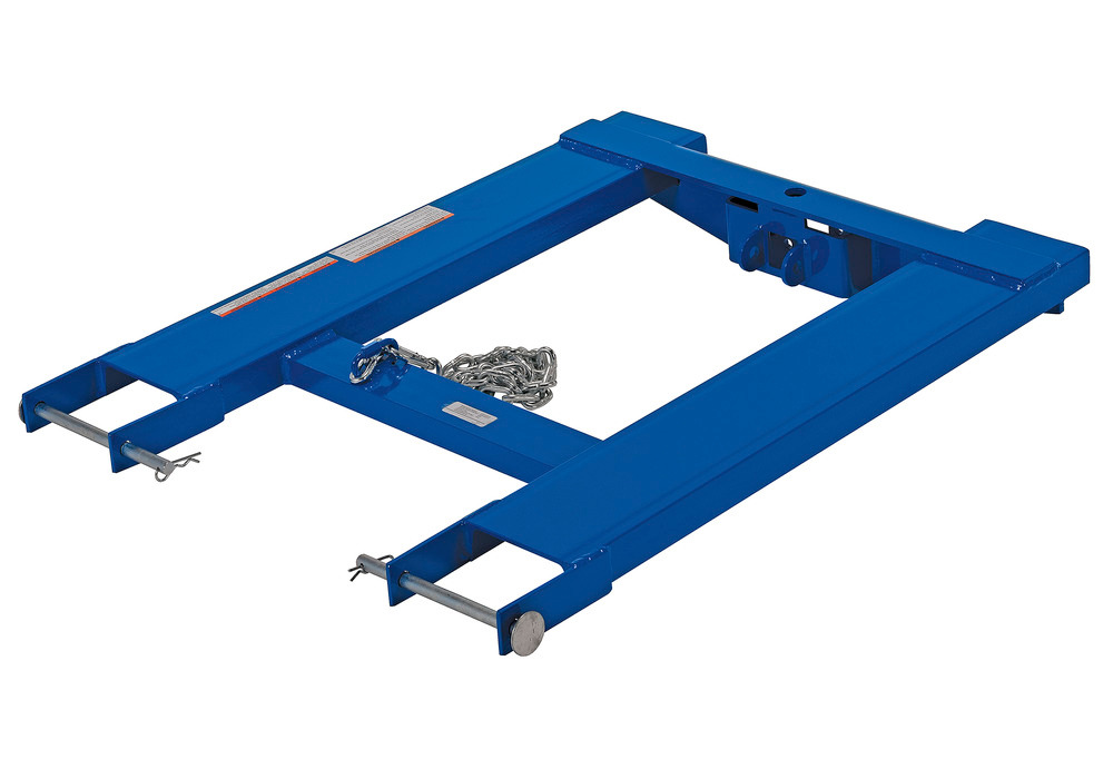 Forklift Tow Ball & Pintle Attachment - 32 inches - Steel Construction - Powder-Coated Blue Finish - 2