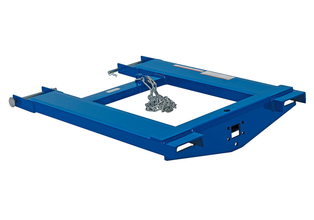 Forklift Tow Ball & Pintle Attachment - 32 inches - Steel Construction - Powder-Coated Blue Finish - 1