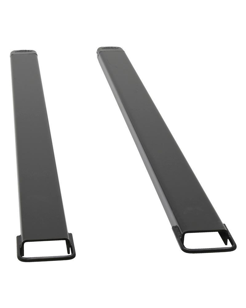Fork Extensions - Black Pair - 96L x 5W In - Steel Construction - Powder-Coated Finish - 4