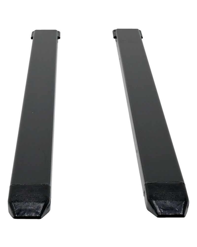 Fork Extensions - Black Pair - 96L x 5W In - Steel Construction - Powder-Coated Finish - 3