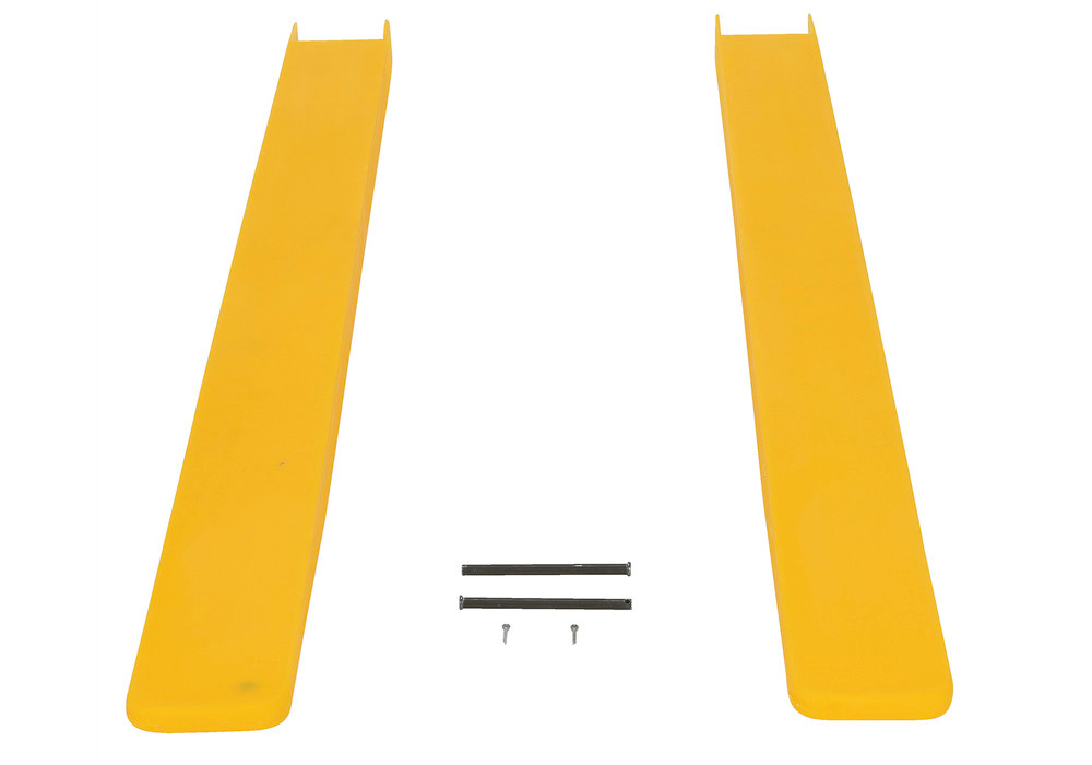 Fork Blade Protectors - Polyethylene Construction - 4 x 60 - Lightweight - Yellow - 3