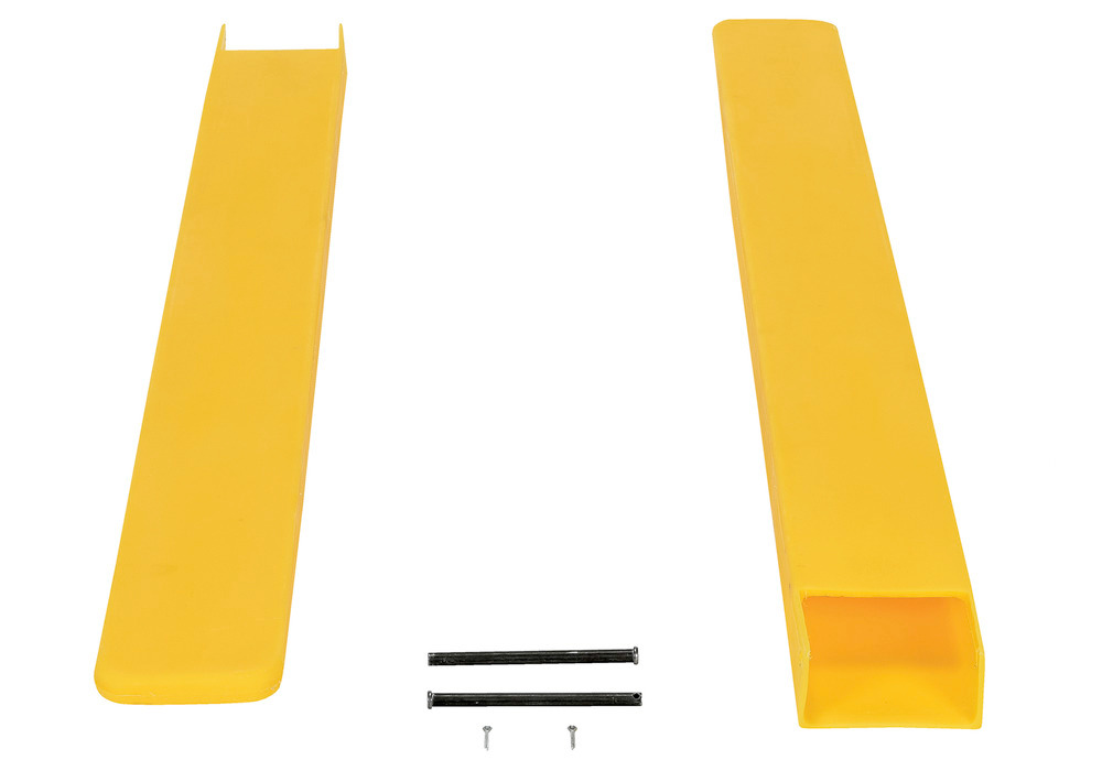Fork Blade Protectors - Polyethylene Construction - 4 x 48 - Lightweight - Yellow - 3