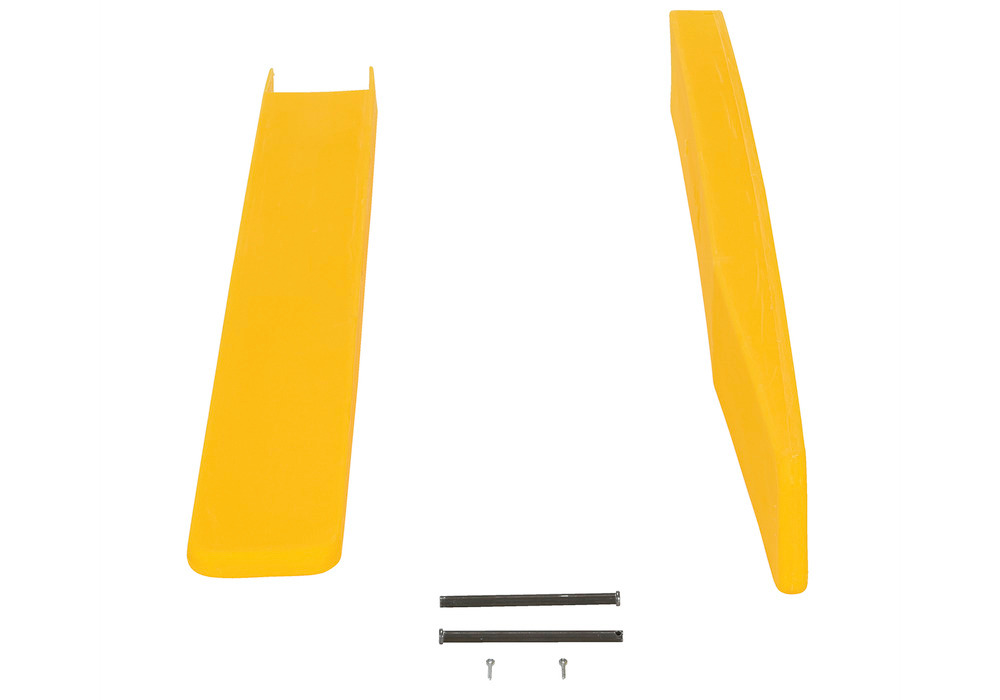 Fork Blade Protectors - Polyethylene Construction - 4 x 42 - Lightweight - Yellow - 3