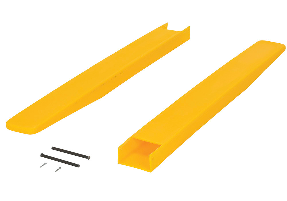 Fork Blade Protectors - Polyethylene Construction - 4 x 42 - Lightweight - Yellow - 2