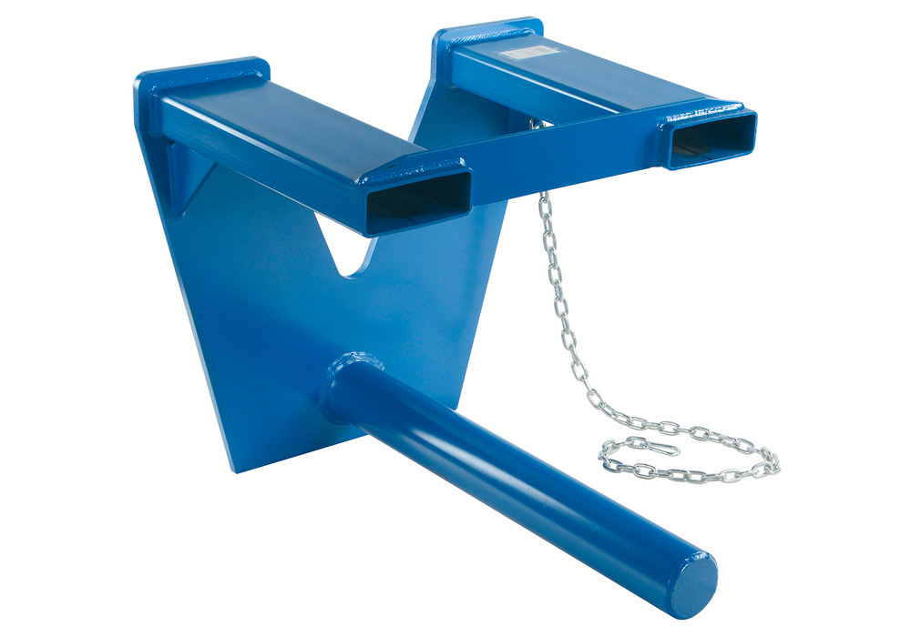 Coil Lifter - Fork Mounted - 3000 lbs - 60 in - Sturdy Steel Construction - Blue - 1
