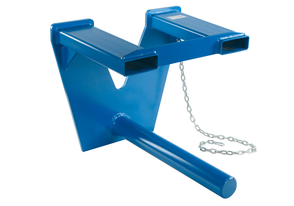 Coil Lifter - Fork Mounted - 3000 lbs - 48 in - Sturdy Steel Construction - Blue - 1