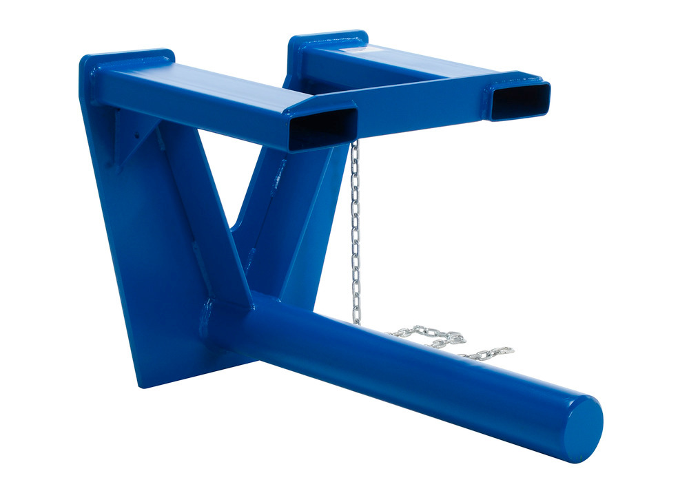 Coil Lifter - Fork Mounted -3000 lbs - 36 in - Sturdy Steel Construction - Blue - 1
