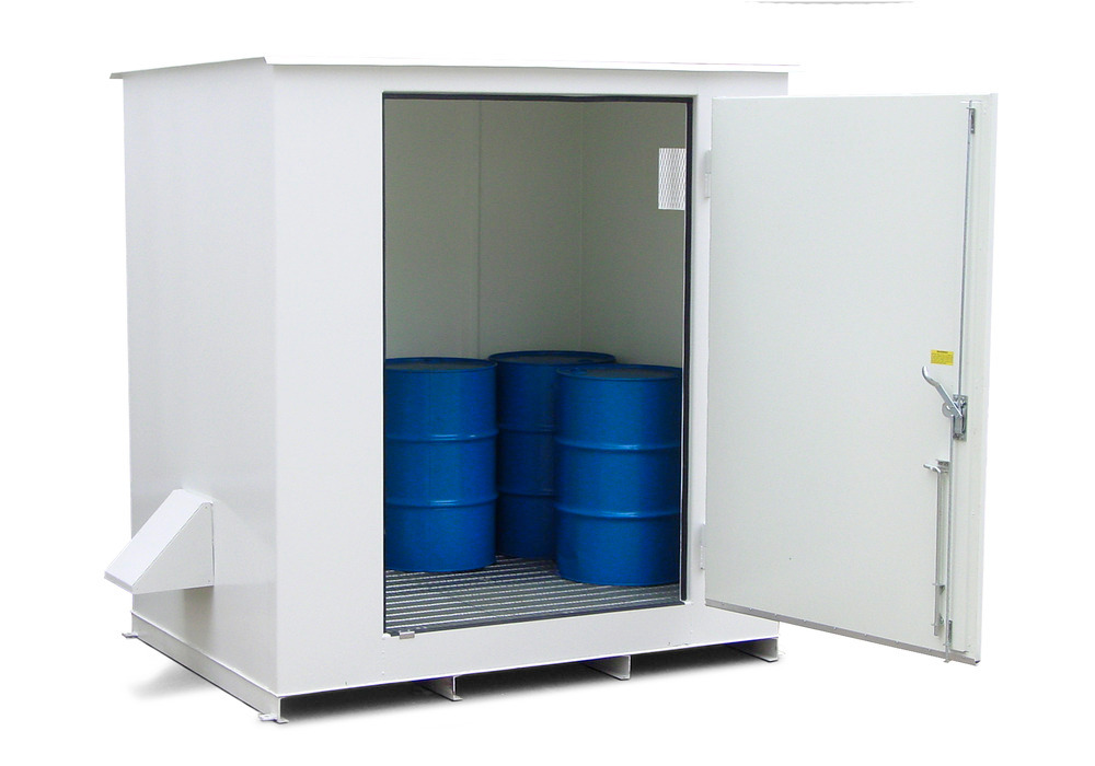 Chemical Storage Locker for Hazardous Chemicals - FM Approved - 2 HR Fire Rated - 2 Drum Locker - 2