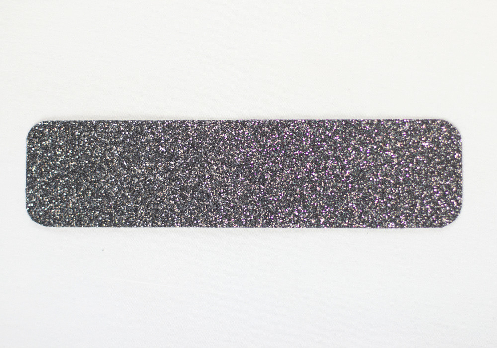 m2 anti-slip tape™, GlitterGrip, black, strips 150 x 610 mm, pack = 10 pieces - 1