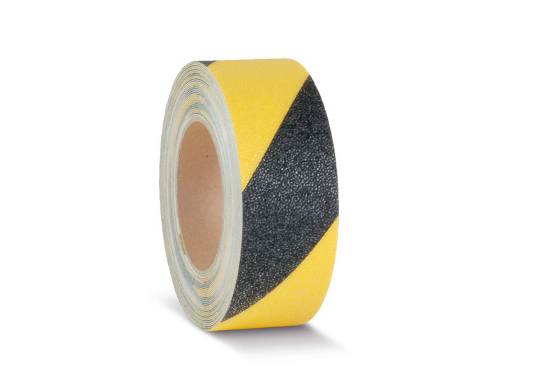 m2-csúszásgátló szalag™, Easy Clean, fekete/sárga, tekercs 50 mm x 18,3 m - 1