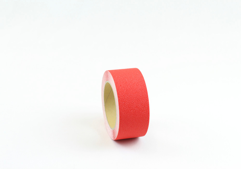 m2 anti-slip tape™, Easy Clean, red, roll 50 mm x 6 m - 1