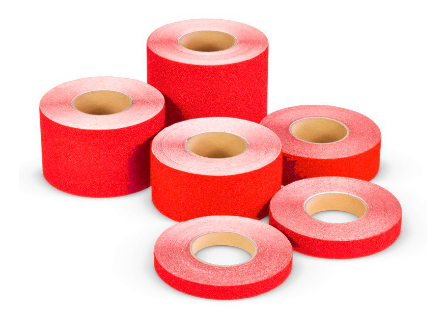m2 anti-slip tape™, Easy Clean, red, roll 25 mm x 18.3 m - 1