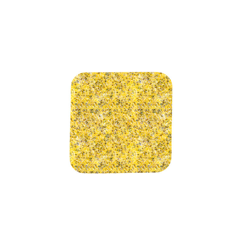 m2-Antirutschbelag™, Public 46, gelb, Einzelstreifen, 140 x 140 mm,VE=10 St - 1