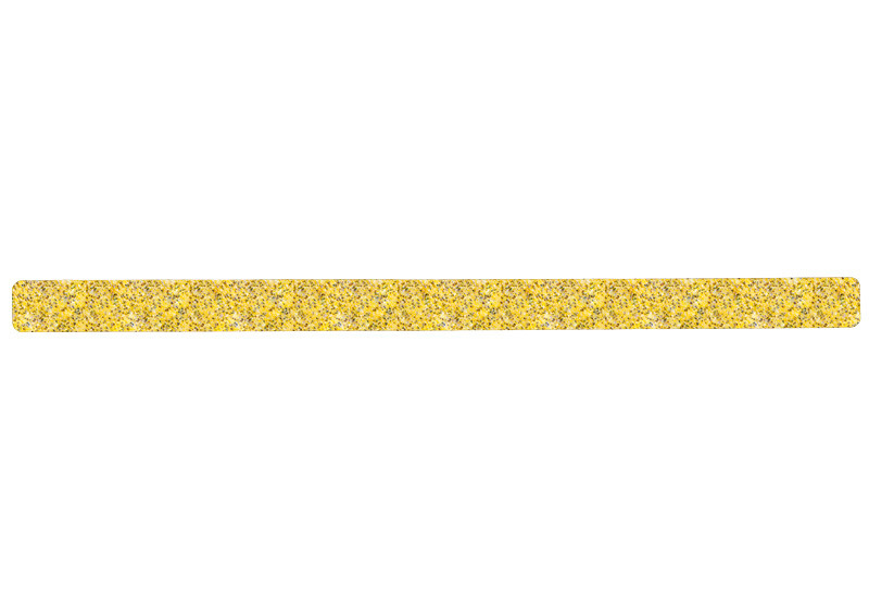 m2 antislipbekleding™, Public 46, geel, enkele strook, 50 x 800 mm,PU=10 st. - 1