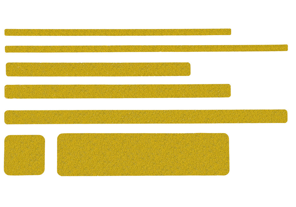 m2-Antirutschbelag™, Public 46, gelb, Einzelstreifen, 25 x 800 mm,VE=10 St - 2