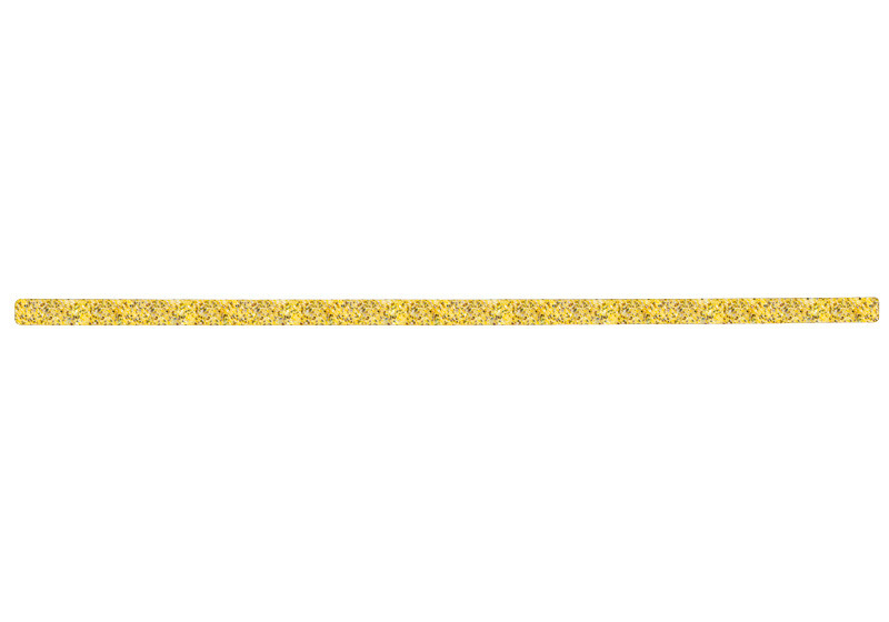 m2-Antirutschbelag™, Public 46, gelb, Einzelstreifen, 25 x 800 mm,VE=10 St - 1