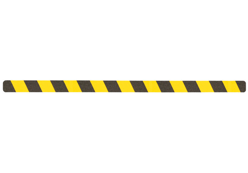m2-csúszásgátló szalag™, figyelmeztető jelzés, fekete/sárga, csíkban 50 x 1000 mm, cs.e. = 10 db - 1