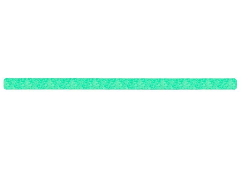 Tapis antidérapant m2, souple, vert signal, bandes individuelles, 50 x 1000 mm, UV=10 pièces - 1