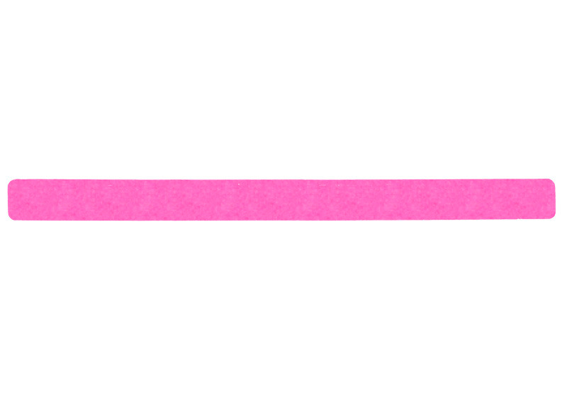 Superfície antiderrapante, cor de sinalização rosa, 50x650 mm, 10 unidades - 1