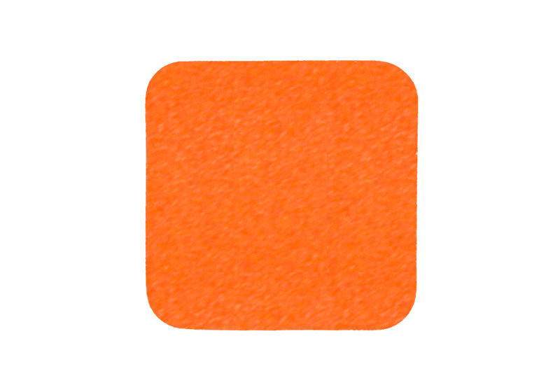 Superfície antiderrapante, cor de sinalização laranja, 140x140 mm, 10 unidades - 1