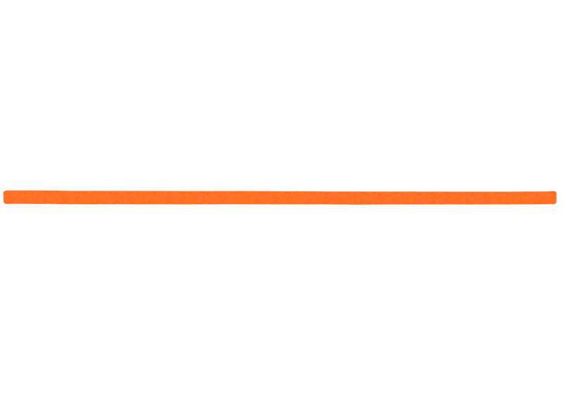 m2 wykładzina antypoślizgowa™, kolor sygnałowy pomarańczowy, pojed. paski, 25x1000mm, opak. = 10szt. - 1