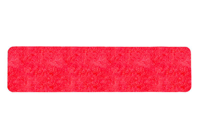 Tapis antidérapant m2, universel, rouge, bandes individuelles, 150 x 610 mm, UV=10 pièces
