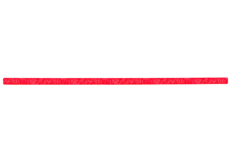 m2 antislipbekleding™, universeel, rood, enkele strook, 25 x 800 mm, PU=10 st. - 1