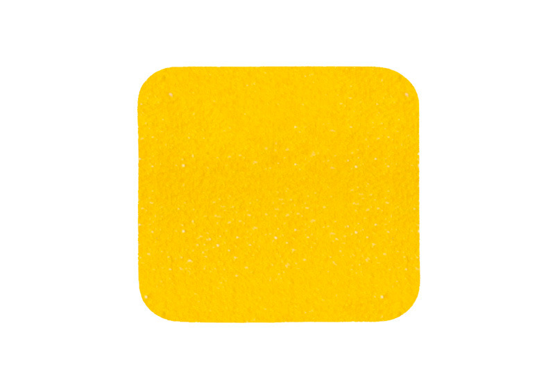 Tapis antidérapant m2, universel, jaune, bandes individuelles, 140 x 140 mm, UV=10 pièces - 1