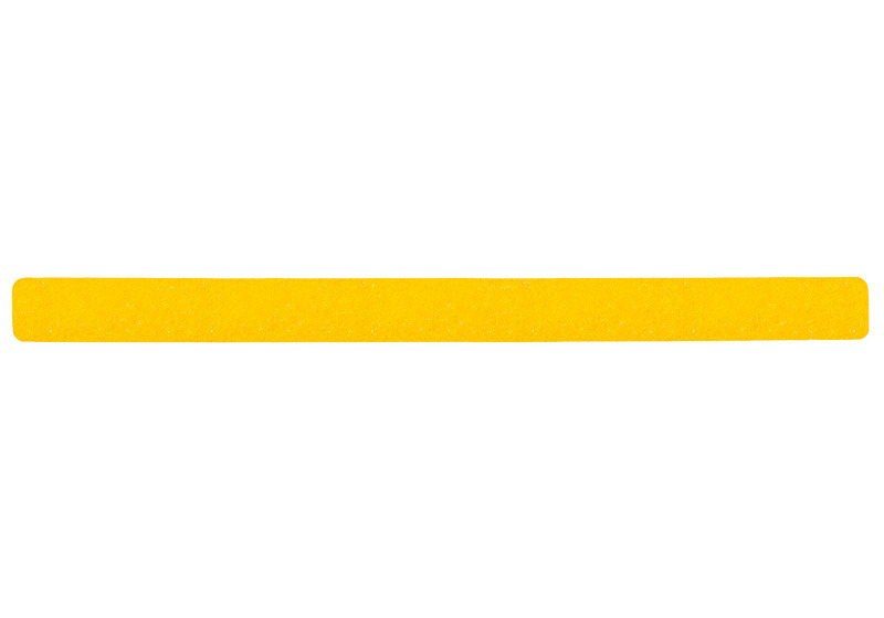 m2 antislip tape™, Universal, yellow, strips 50 mm x 650 mm, pack = 10 pieces - 1