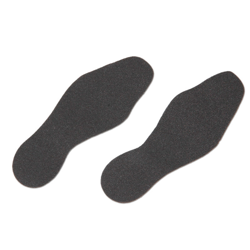 Sinal advertência Antirutschbelag™ moldável, preto, forma sapato, 95 x 265 mm (1 par), 10 uni. - 1