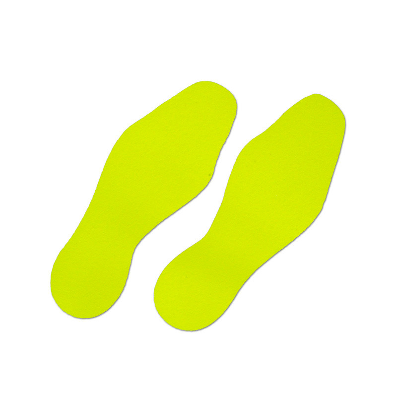 m2 skridsikker afmærkning™, markering, signalfarve gul, fodspor 95 x 265 mm, stk. pr. pakke = 10 par - 1