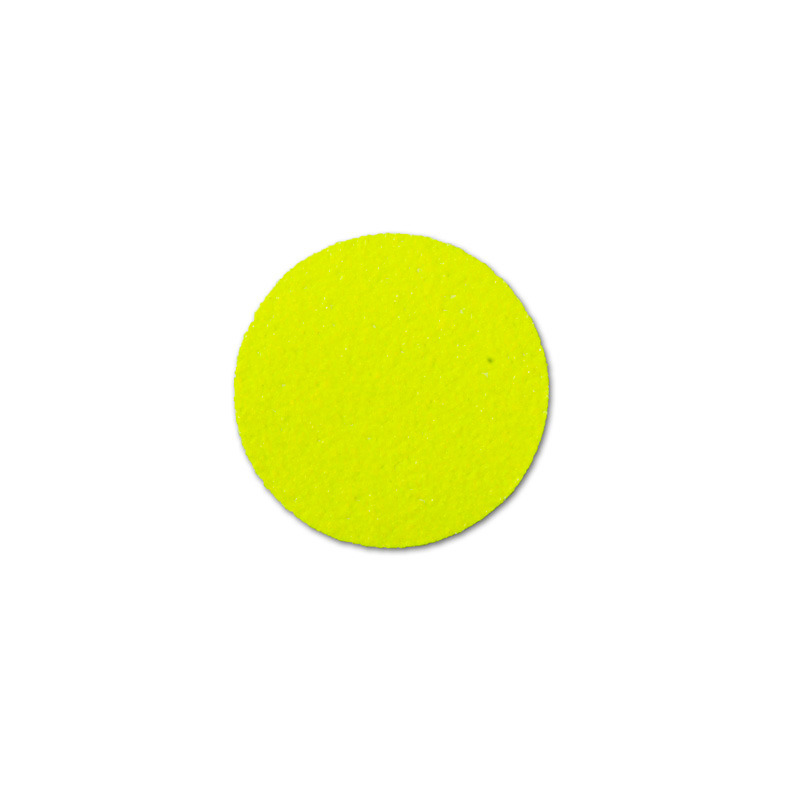 m2 anti-slip tape™, direction marking, signal colour, yellow, circle 70 mm, pack = 50 pieces - 1