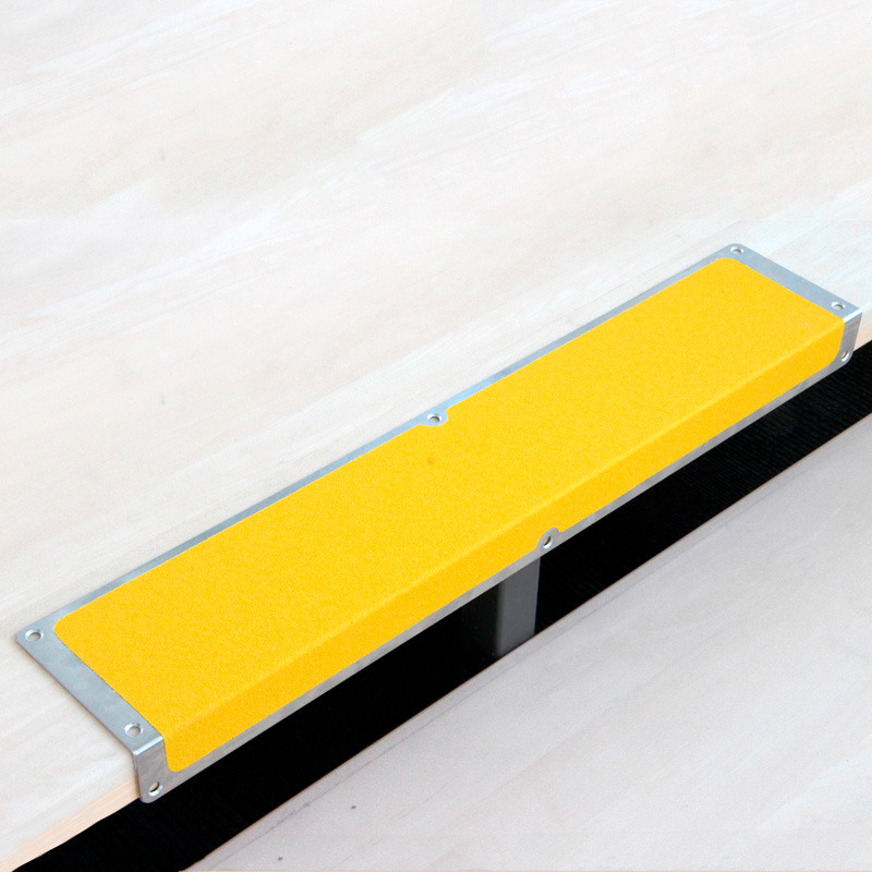 Anti-slip edge profile, aluminium m2, Universal, yellow, W 1000 mm - 1