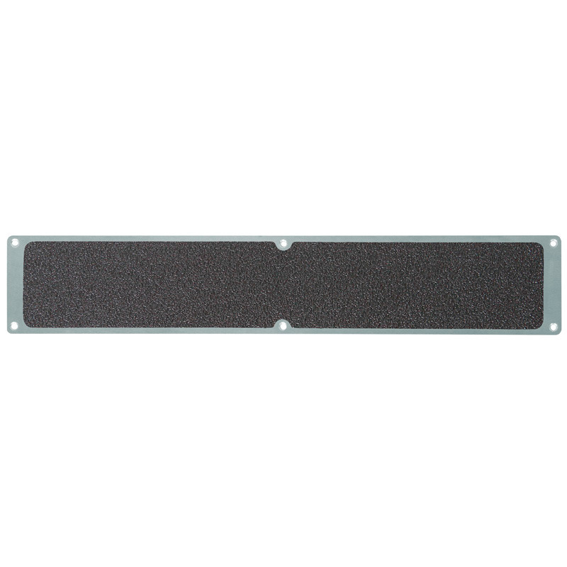 Placa antideslizante, aluminio, extra resistente, negro, 635 x 114 mm - 1