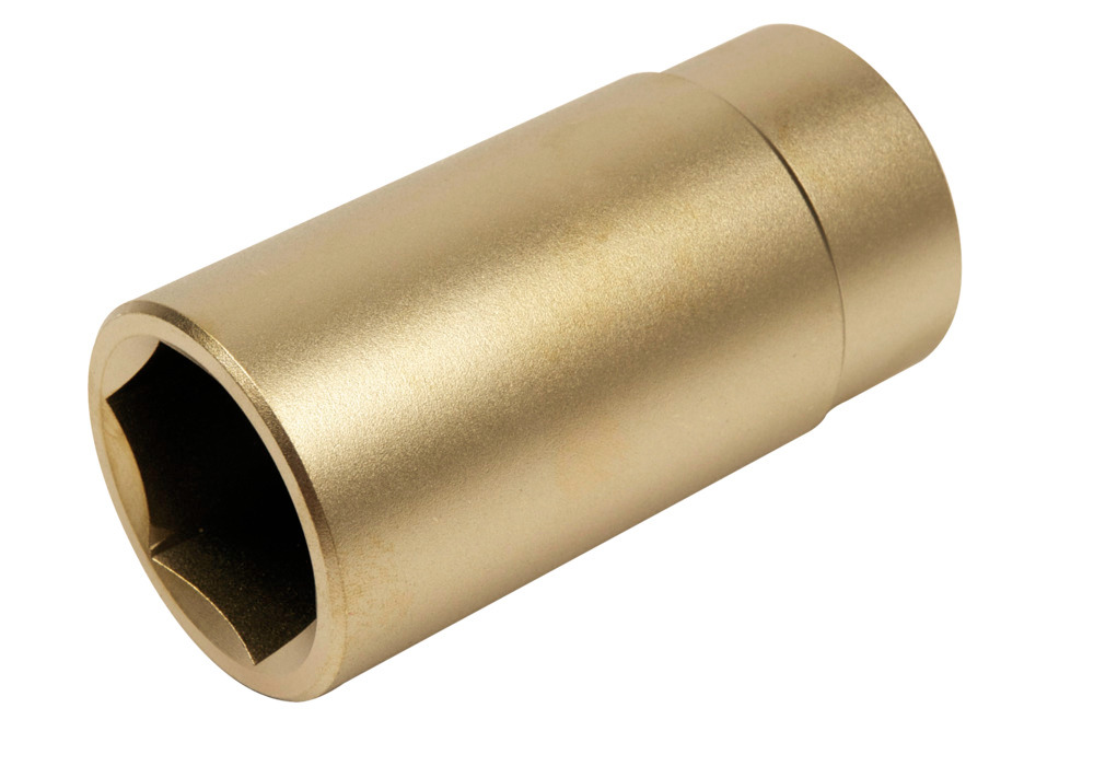 Chave de caixa hexagonal, 1/2" x 10 mm, extra longa, bronze especial antifaiscante, para zonas ATEX - 1