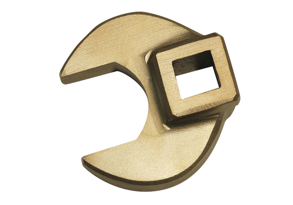Feltűző kulcs, villás, négysz. csatl. 1/2", k.ny.: 27mm, spec.bronz, szikramentes, robbanásvesz. z. - 1