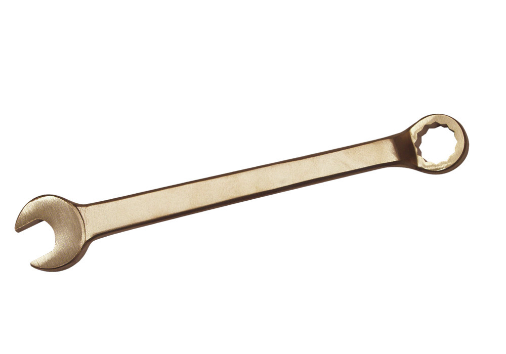 Očkoplochý kľúč 27 mm, ohnutý, špeciálny bronz, beziskrový, pre výbušné priestory - 1