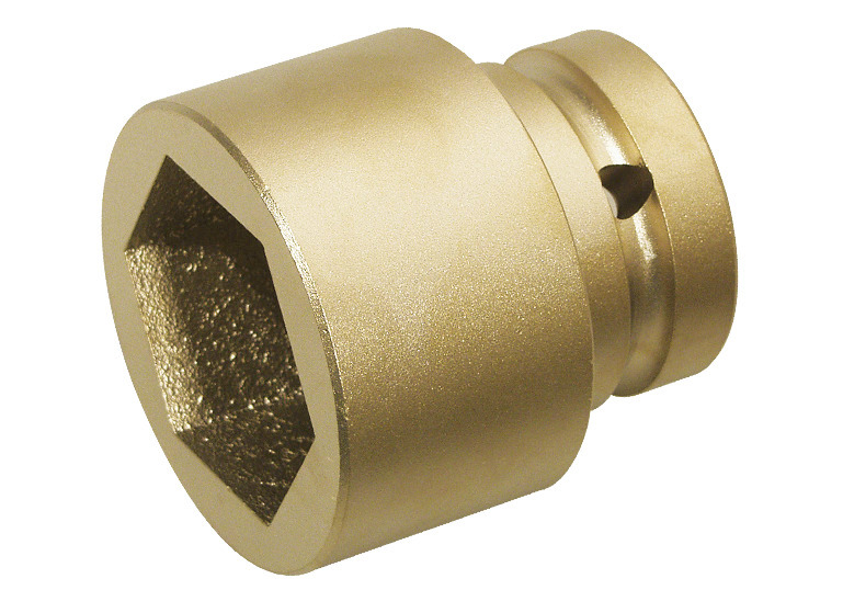 Hex wrench socket for impact wrenches, 1" x 36 mm, special bronze, spark-free, Ex - 1