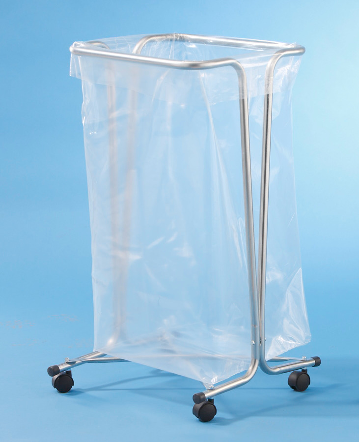 120 litre waste sack holder, mobile, blue - 2