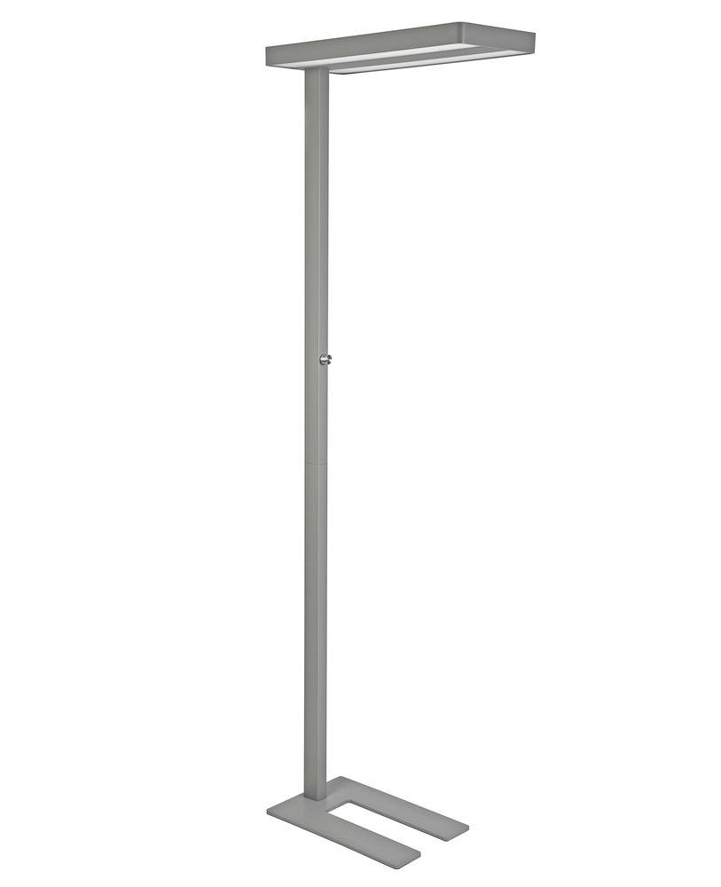 LED standard lamp, Cressida, dimmable, height 1950 mm, silver - 1