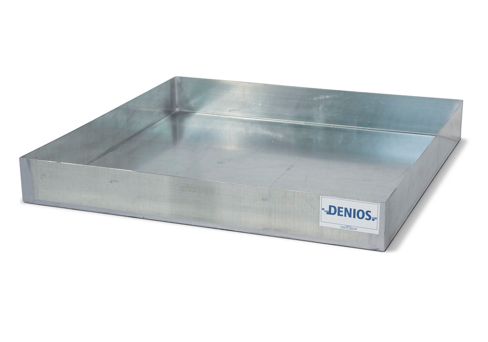 Spill Sump - 4 Drum Capacity - No Platform - Galvanized Steel - Secure Storage - 2