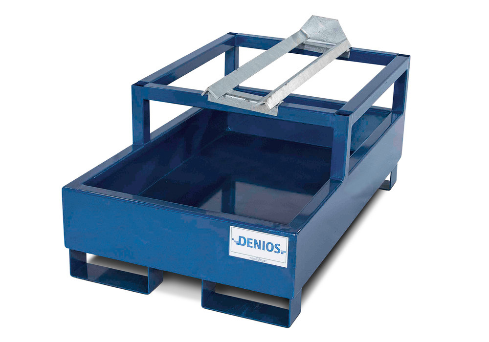 Drum Dispensing System - 1 Drum Capacity - Removable Grating - Steel Construction - Secure Storage - 1