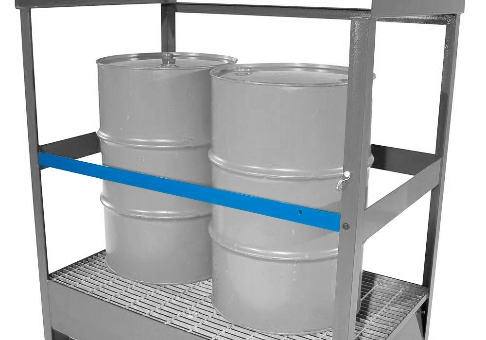 Transport Spill Containment Pallet - Optional Security Bar - Painted Steel - 1