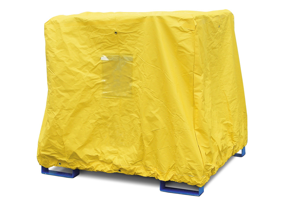 Tarp Cover for Spill Containment Pallets - 4 Drums - Chemically Resistant Fabric - 1
