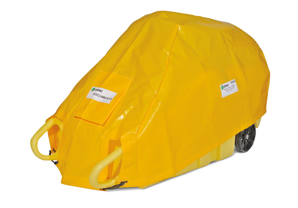 Tarp Cover for Poly Drum Dollies - Yellow - 5300-TARP - 1