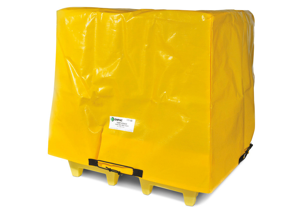 Tarp Cover for 5001-YE Spill Containment Pallet - Chemically Resistant - Protection from Elements - 1