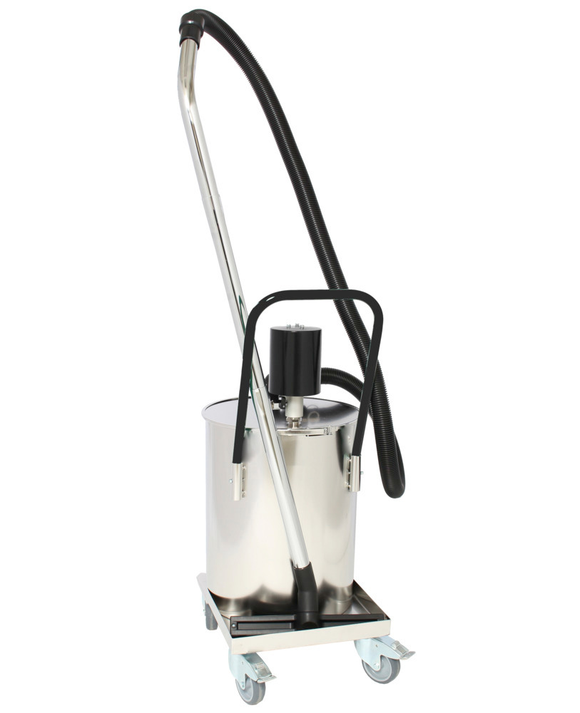 Atex liquid vacuum cleaner with compressed air drive incl. mobile 50 litre liquid container - 1