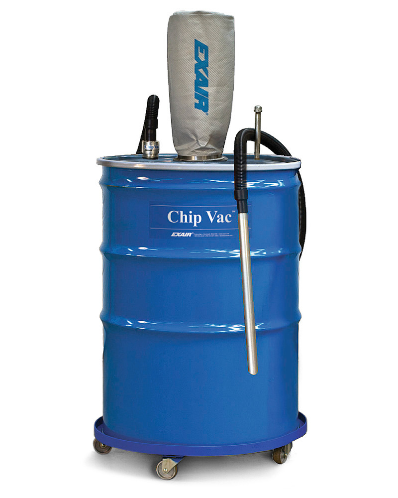 Chip Vac - 110 Gallon - No Electricity Required - Compressed Air Operation - 1